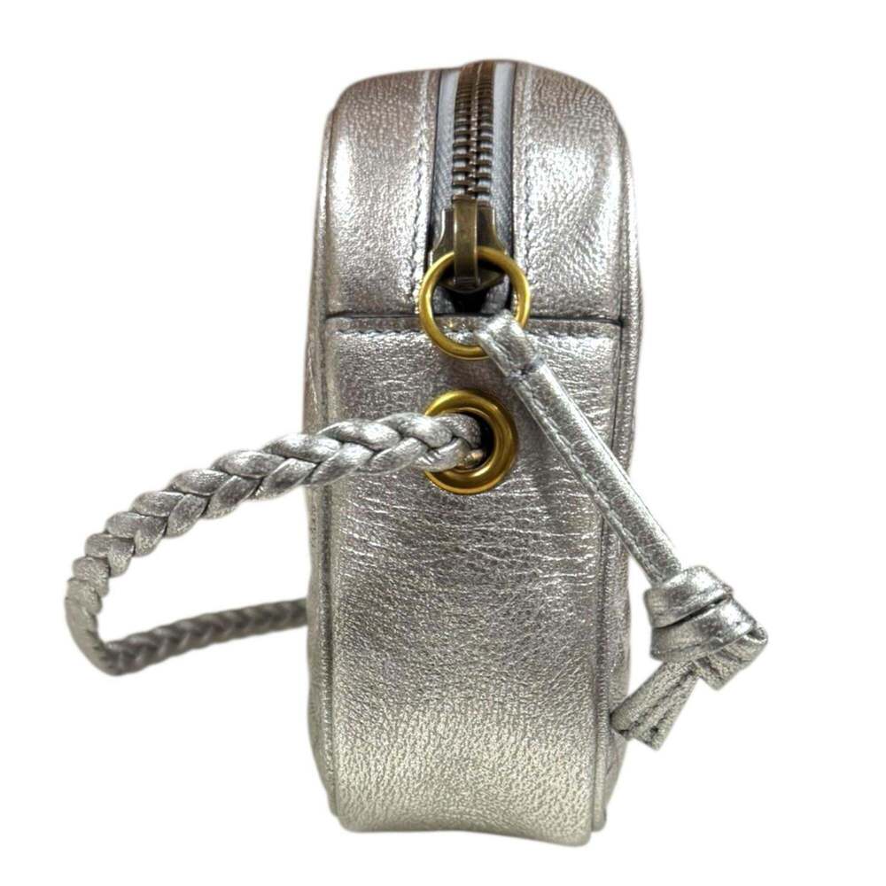 GUCCI Silver GG Marmont Shoulder Bag - Picture 4 of 10